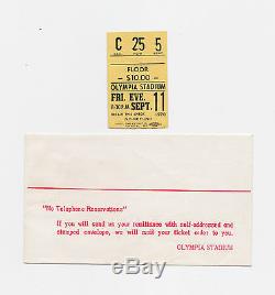 1970 Original Elvis Presley Concert Ticket Stub Detroit Olympia Stadium