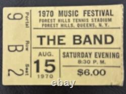 1970 The Band Concert Ticket Forest Hills NY Aug 15 Full Ticket