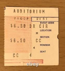 1970 The Doors Chicago Concert Ticket Stub First Show Jim Morrison Light My Fire