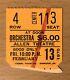 1970 The Doors Cleveland Ohio Concert Ticket Stub Jim Morrison Roadhouse Blues