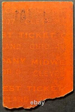 1971 Grateful Dead Concert Ticket Stub Cleveland Allen Theater Music Vintage