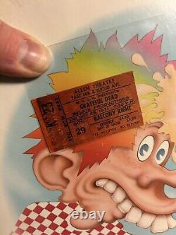 1971 Grateful Dead Vintage Concert Ticket Stub