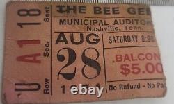 1971 The Bee Gees Concert Ticket Stub Municipal arterium Nashville, Tennessee