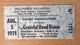 1971 The Grateful Dead Hollywood Palladium Concert Ticket Stub Bob Weir