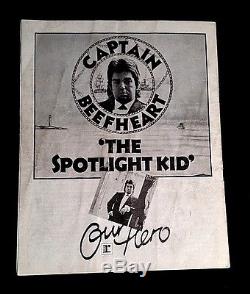 1972 Captain Beefheart Brighton Uk 8pg Concert Program + Ticket Stub Frank Zappa