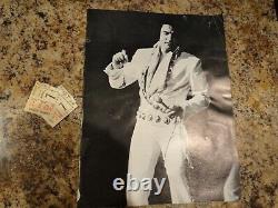 1972 ELVIS PRESLEY CONCERT 2 TICKET STUBS & PROGRAM BOOK Dayton, OH