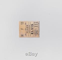 1972 Elvis Concert Ticket Stub