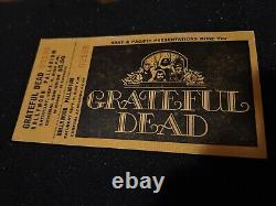 1972 GRATEFUL DEAD Unused Concert Ticket Stub HOLLYWOOD PALLADIUM CALIFORNIA USA