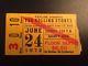 1972 Rolling Stones Concert Ticket Stub, Ft. Worth Tx, Exile On Main Street Tour