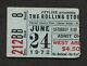 1972 Rolling Stones Concert Ticket Stub Fort Worth Tx Exile On Main Street Tour