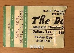 1972 The Doors Dallas Full Circle Tour Concert Ticket Stub Roadhouse Blues 1804