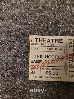 1973 Aerosmith Mott The Hoople Concert Ticket Stub Indiana Theatre RARE C84