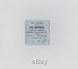 1973 Led Zeppelin Concert Ticket Stub (music Hall Aberdeen) Uk