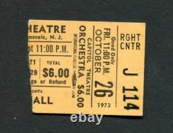 1973 Lynyrd Skynyrd & John Mayall Concert Ticket Stub Capitol Passaic Pronounced
