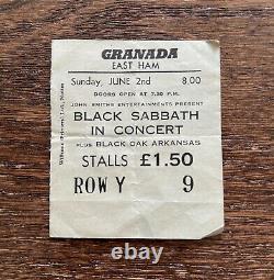 1974 Black Sabbath Sabbath bloody Sabbath CONCERT TICKET STUB England rare