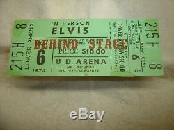 1974 Elvis Presley Concert Full Ticket Not Stub 10/6/74 Dayton Ohio UD ARENA