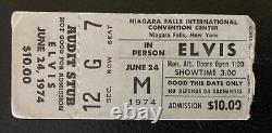 1974 Elvis Presley Concert Ticket Stub Niagara Falls Convention Center New York