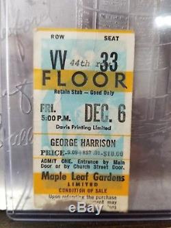 1974 George Harrison Toronto Maple Leaf Gardens Concert Ticket Stub (Beatles)