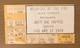 1974 Mott The Hoople / Queen Fox Atlanta Concert Ticket Stub Freddie Mercury