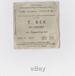 1974 T-rex Concert Ticket Stub