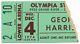 1974 Vtg George Harrison Concert Ticket Stub Dark Horse Tour Olympia Stadium