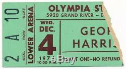 1974 vtg GEORGE HARRISON concert ticket stub Dark Horse Tour Olympia Stadium