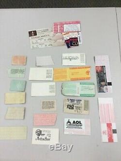 1975 2013 CONCERT TiCKET STUB Collection x19 Plus extras KISS, YES, ELP, &more
