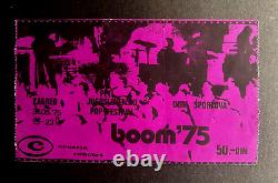 1975 BOOM PETL JUGOSLOVENSKI POP FESTIVAL Concert Ticket Stub ZAGREB CROTIA