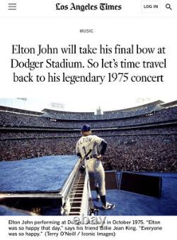 1975 Elton John At Dodger Stadium Concert Ticket Stub Top Concert Ever 11/26 Psa