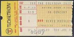 1975 Elvis Presley Concert Ticket Stub Cleveland Coliseum Ohio Vintage iCert 6