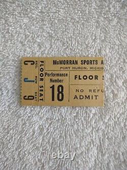 1975 KISS CONCERT TICKET STUB. Port Huron, Michigan. 11-18-75. RUSH Opening Act