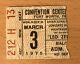 1975 Led Zeppelin Fort Worth Texas Concert Ticket Stub Robert Plant Jimmy Page