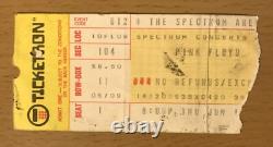 1975 Pink Floyd Wish You Were Here Tour Philadelphia Concert Ticket Stub