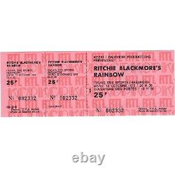1976 AC/DC & RAINBOW Concert Ticket Stub BESANCON FRANCE 10/12/76 BON SCOTT Rare