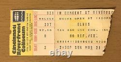 1976 Elvis Presley Cincinnati Concert Ticket Stub Viva Las Vegas The King B2