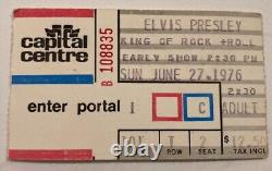 1976- Elvis Presley Concert Ticket Stub- Capital Centre- GREAT Condition