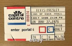 1976 Elvis Presley The King Washington DC Concert Ticket Stub Heartbreak Hotel