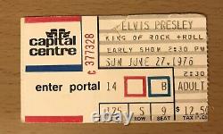 1976 Elvis Presley Washington D. C. Concert Ticket Stub Heartbreak Hotel The King