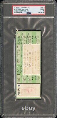 1976 FLEETWOOD MAC Minneapolis Parade Stadium Concert Music Full Ticket Stub PSA