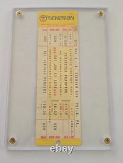 1976 JFK FULL Concert Ticket Stub YES Frampton Gary Wright Mummers Bicentennial