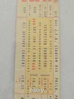 1976 JFK FULL Concert Ticket Stub YES Frampton Gary Wright Mummers Bicentennial