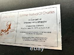 1976 JOHN DENVER Concert Ticket Stub UNIVERSAL CITY AMPHITHEATRE CALIFORNIA CA