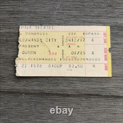 1976 Queen A Night At The Opera Tour Chicago Concert Ticket Stub Freddie Mercury