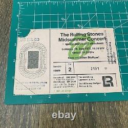 1976 The Rolling Stones Midsummer Concert Ticket Stub Neckarstadion Germany