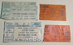 1977-1998 LED ZEPPELIN Plant & Page Concert Ticket Stub VG 4.0 LOT of 4 MSG NYC