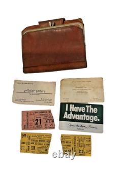 1977 Elvis Concert Ticket + Country Music Stubs Vintage Wallet NC Estate Lot