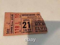 1977 Elvis Concert Ticket + Country Music Stubs Vintage Wallet NC Estate Lot