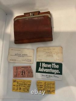 1977 Elvis Concert Ticket + Country Music Stubs Vintage Wallet NC Estate Lot