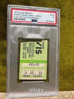 1977 June 26 Elvis Last Performance Ticket Stub Indianapolis