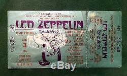 1977 Led Zeppelin Concert Ticket Stub Tampa Florida Fla Fl